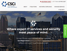 Tablet Screenshot of csci.com